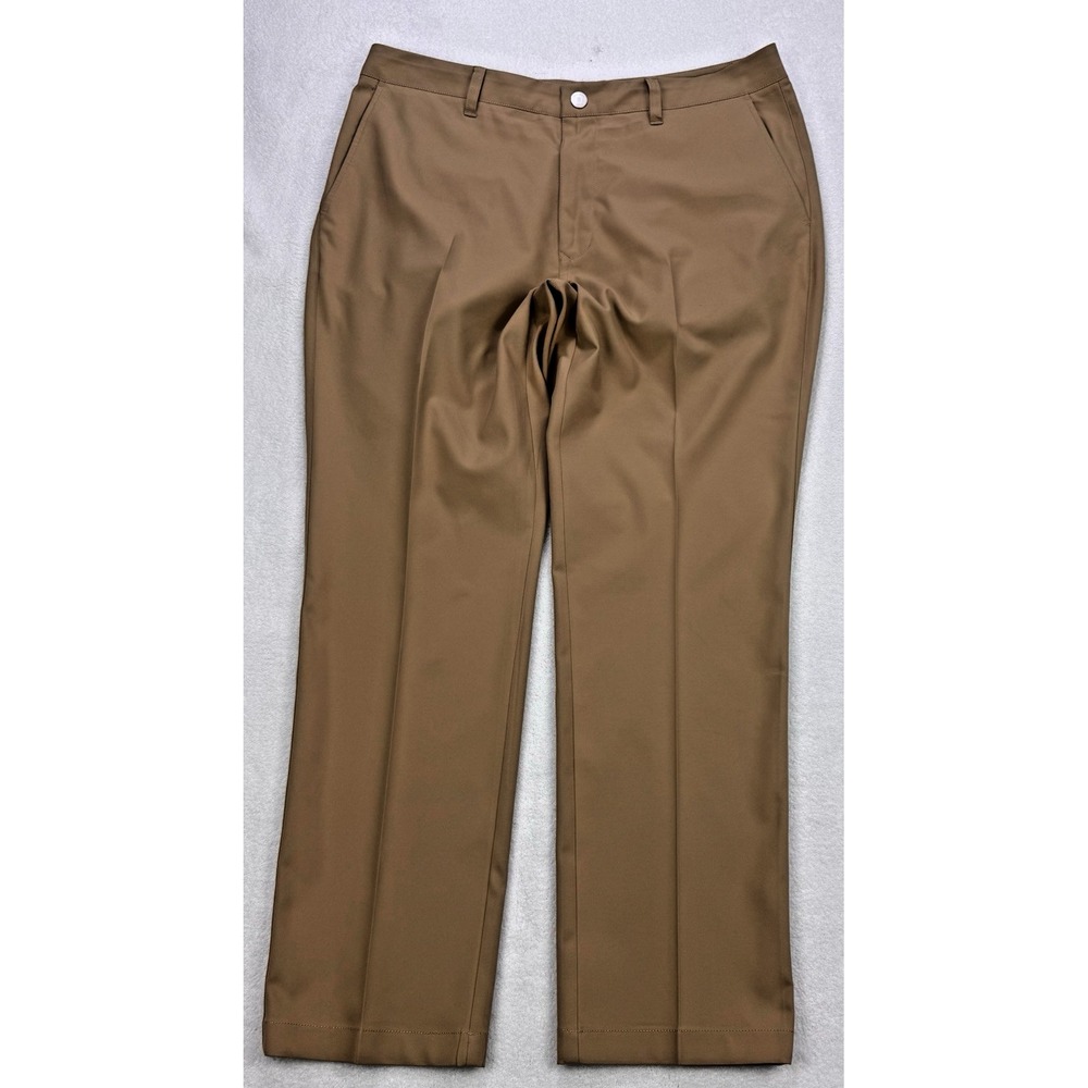 Bonobos Khakis Pants‎ Men 38X30 Beige Tailored Flat Front Straight Leg Stretch